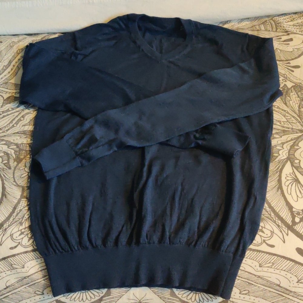 Hackett London Navy Merino Sweater